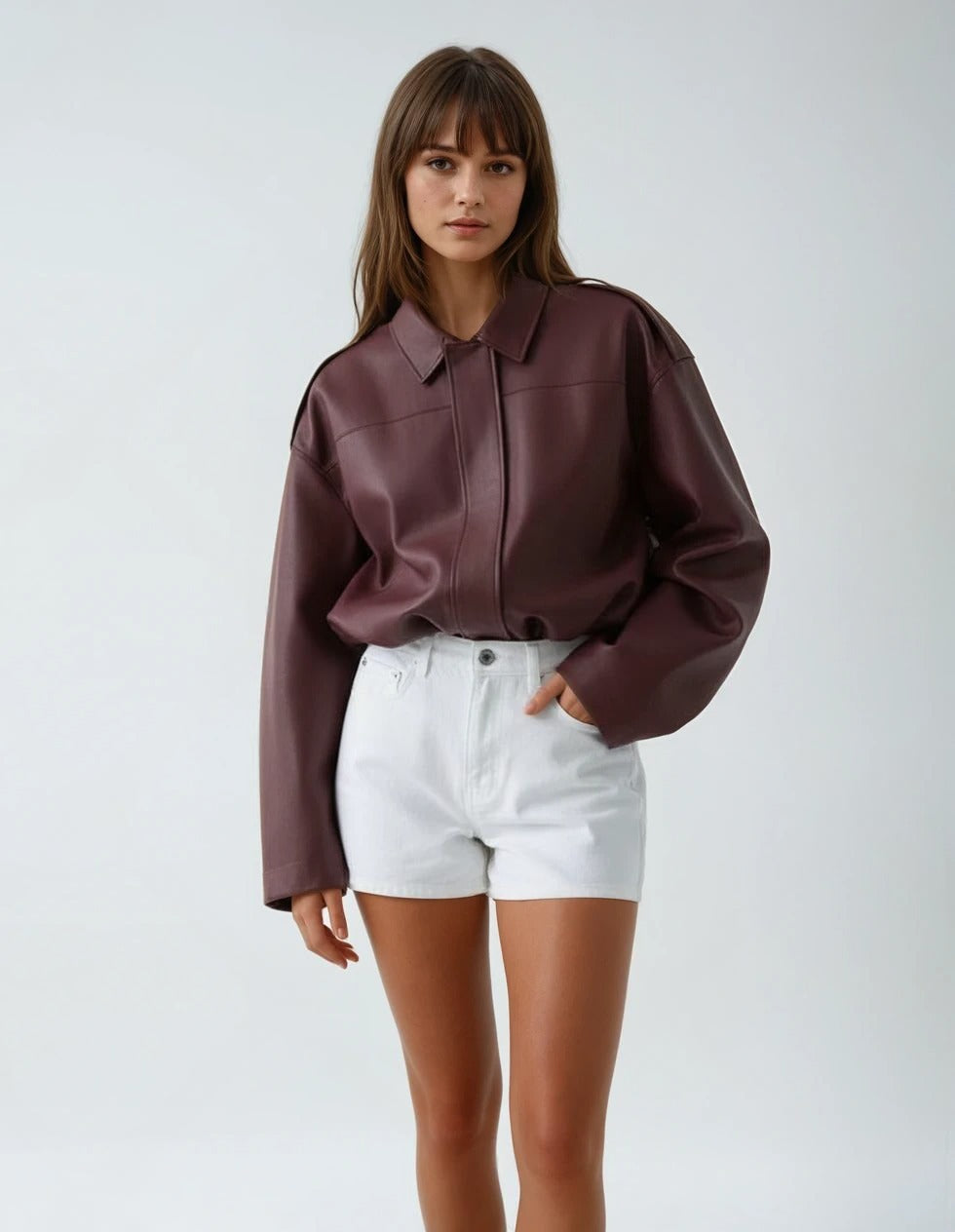 Moonveil Elegant Suede Bomber Jacket – Timeless Women’s Fashion 🌸
