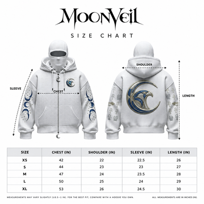 Crescent Falcon Balaclava Zip Hoodie